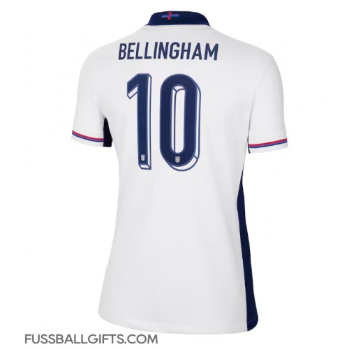 England Jude Bellingham #10 Fußballbekleidung Heimtrikot Damen EM 2024 Kurzarm